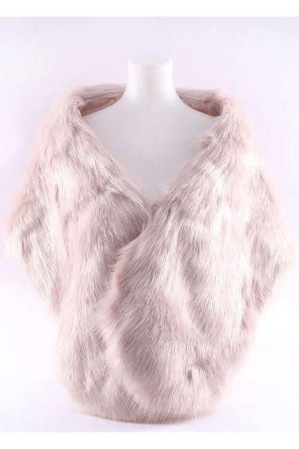 Over Size Faux Felt Fur Scarf Shawl Wrap