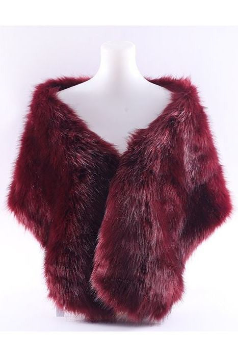 Over Size Faux Felt Fur Scarf Shawl Wrap